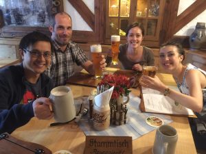 First night of their tour was in medieval Rothenburg ob der Tauber, Germany. The four Aussies had spent quality time on their own in Amsterdam and Berlin with guidance and tips from European Focus. 